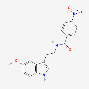 N-[2-(5-methoxy-1H-indol-3-yl)ethyl]-4-nitrobenzamide