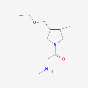 1-(4-(Ethoxymethyl)-3,3-dimethylpyrrolidin-1-yl)-2-(methylamino)ethan-1-one