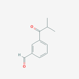 molecular formula C11H12O2 B14910652 3-Isobutyrylbenzaldehyde 