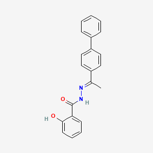 N'-[1-(4-biphenylyl)ethylidene]-2-hydroxybenzohydrazide