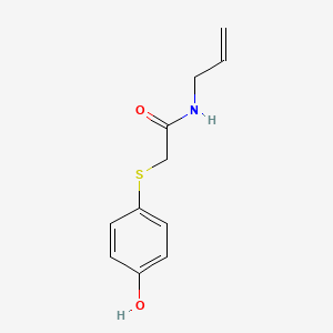 molecular formula C11H13NO2S B14910668 n-Allyl-2-((4-hydroxyphenyl)thio)acetamide 