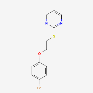 2-((2-(4-Bromophenoxy)ethyl)thio)pyrimidine