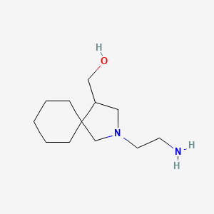 molecular formula C12H24N2O B1491068 (2-(2-Aminoethyl)-2-azaspiro[4.5]decan-4-yl)methanol CAS No. 2092474-92-3