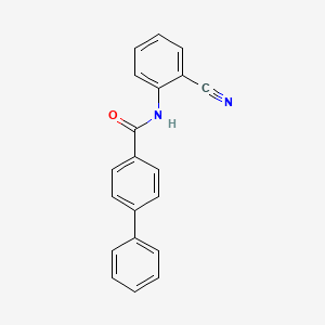 molecular formula C20H14N2O B14910696 N-(2-cyanophenyl)-4-biphenylcarboxamide 