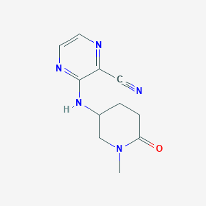 3-((1-Methyl-6-oxopiperidin-3-yl)amino)pyrazine-2-carbonitrile