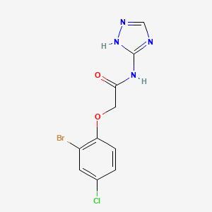 2-(2-bromo-4-chlorophenoxy)-N-(4H-1,2,4-triazol-3-yl)acetamide