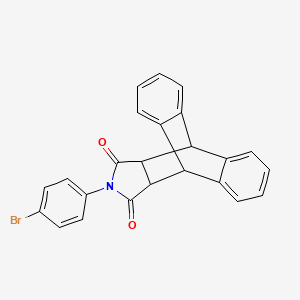 17-(4-Bromophenyl)-17-azapentacyclo[6.6.5.0~2,7~.0~9,14~.0~15,19~]nonadeca-2,4,6,9,11,13-hexaene-16,18-dione (non-preferred name)