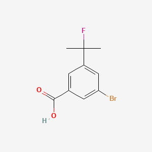 molecular formula C10H10BrFO2 B14910774 3-Bromo-5-(2-fluoropropan-2-yl)benzoic acid 