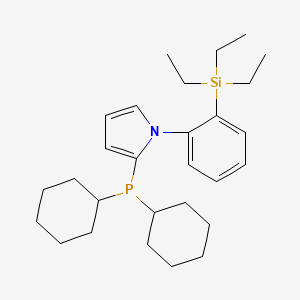 2-(Dicyclohexylphosphanyl)-1-(2-(triethylsilyl)phenyl)-1H-pyrrole