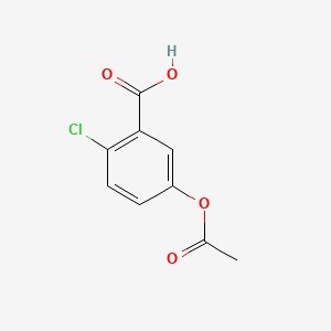 molecular formula C9H7ClO4 B14910799 5-Acetoxy-2-chlorobenzoic acid 