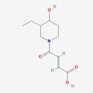 (E)-4-(3-ethyl-4-hydroxypiperidin-1-yl)-4-oxobut-2-enoic acid