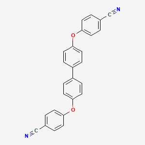 molecular formula C26H16N2O2 B14910803 4,4'-[4,4'-Biphenyldiylbis(oxy)]dibenzonitrile 