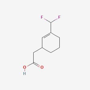 2-(3-(Difluoromethyl)cyclohex-2-en-1-yl)acetic acid