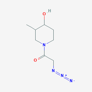 molecular formula C8H14N4O2 B1491082 2-Azido-1-(4-hydroxy-3-methylpiperidin-1-yl)ethan-1-one CAS No. 2097994-87-9