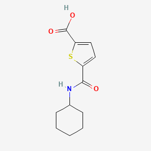 molecular formula C12H15NO3S B14910820 5-(Cyclohexylcarbamoyl)thiophene-2-carboxylic acid 