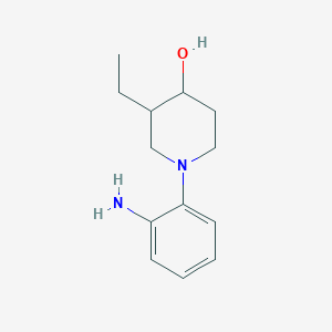 molecular formula C13H20N2O B1491083 1-(2-Aminophenyl)-3-ethylpiperidin-4-ol CAS No. 2097995-08-7