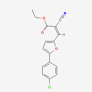 Ethyl 3-(5-(4-chlorophenyl)furan-2-yl)-2-cyanoacrylate