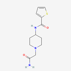 n-(1-(2-Amino-2-oxoethyl)piperidin-4-yl)thiophene-2-carboxamide