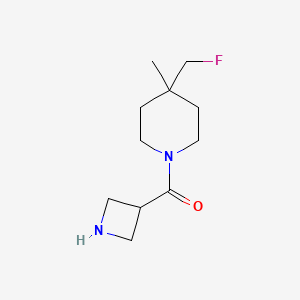 molecular formula C11H19FN2O B1491087 氮杂环丁-3-基(4-(氟甲基)-4-甲基哌啶-1-基)甲酮 CAS No. 2092039-26-2
