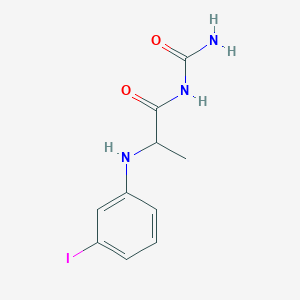 molecular formula C10H12IN3O2 B14910922 n-Carbamoyl-2-((3-iodophenyl)amino)propanamide 