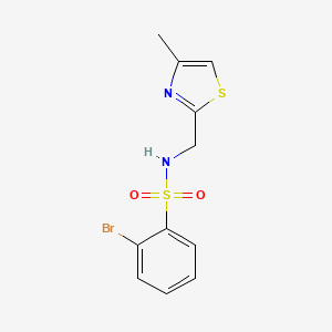 2-Bromo-n-((4-methylthiazol-2-yl)methyl)benzenesulfonamide