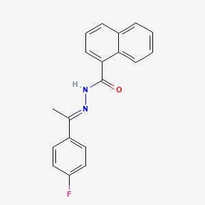 N'-[(1E)-1-(4-fluorophenyl)ethylidene]naphthalene-1-carbohydrazide