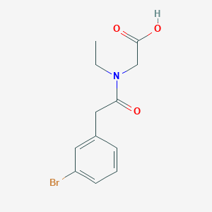 molecular formula C12H14BrNO3 B14910931 n-(2-(3-Bromophenyl)acetyl)-n-ethylglycine 