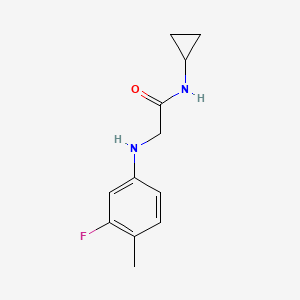 n-Cyclopropyl-2-((3-fluoro-4-methylphenyl)amino)acetamide