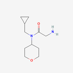 molecular formula C11H20N2O2 B1491095 2-氨基-N-(环丙基甲基)-N-(四氢-2H-吡喃-4-基)乙酰胺 CAS No. 2097984-12-6