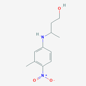 3-((3-Methyl-4-nitrophenyl)amino)butan-1-ol