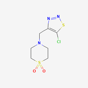 4-((5-Chloro-1,2,3-thiadiazol-4-yl)methyl)thiomorpholine 1,1-dioxide