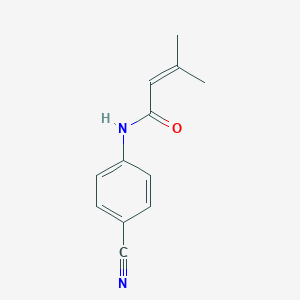 N-(4-cyanophenyl)-3-methylbut-2-enamide