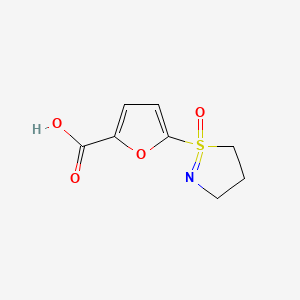 5-(1-Oxido-4,5-dihydro-3H-isothiazol-1-yl)furan-2-carboxylic acid