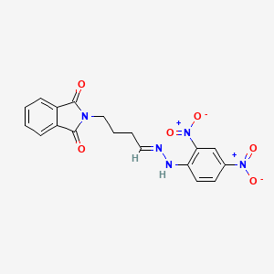 2-{(4E)-4-[2-(2,4-dinitrophenyl)hydrazinylidene]butyl}-1H-isoindole-1,3(2H)-dione