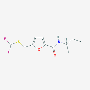 n-(Sec-butyl)-5-(((difluoromethyl)thio)methyl)furan-2-carboxamide