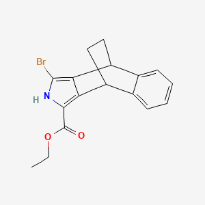 molecular formula C17H16BrNO2 B14911006 Ethyl 3-bromo-4,9-dihydro-2H-4,9-ethanobenzo[f]isoindole-1-carboxylate 