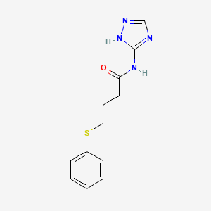 molecular formula C12H14N4OS B14911007 4-(Phenylthio)-N-(4h-1,2,4-triazol-3-yl)butanamide 