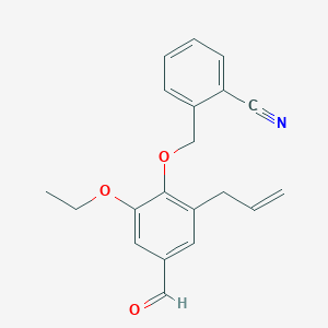 2-{[2-Ethoxy-4-formyl-6-(prop-2-en-1-yl)phenoxy]methyl}benzonitrile