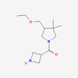 molecular formula C13H24N2O2 B1491102 Azetidin-3-yl(4-(ethoxymethyl)-3,3-dimethylpyrrolidin-1-yl)methanone CAS No. 2097994-65-3