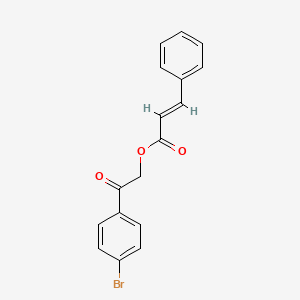 2-(4-Bromophenyl)-2-oxoethyl 3-phenylacrylate