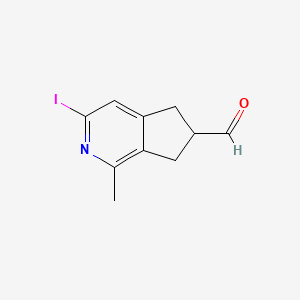 3-Iodo-1-methyl-6,7-dihydro-5H-cyclopenta[c]pyridine-6-carbaldehyde