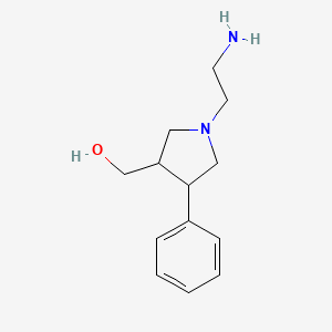 (1-(2-Aminoethyl)-4-phenylpyrrolidin-3-yl)methanol