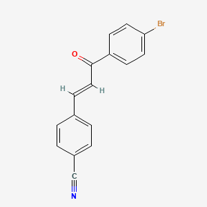 (E)-4-(3-(4-Bromophenyl)-3-oxoprop-1-en-1-yl)benzonitrile