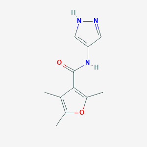 molecular formula C11H13N3O2 B14911065 2,4,5-trimethyl-N-(1H-pyrazol-4-yl)furan-3-carboxamide 