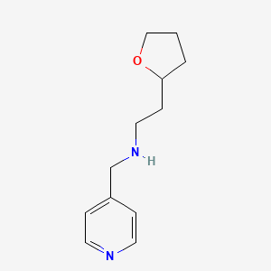 n-(Pyridin-4-ylmethyl)-2-(tetrahydrofuran-2-yl)ethan-1-amine