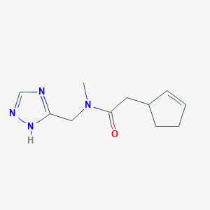 n-((4h-1,2,4-Triazol-3-yl)methyl)-2-(cyclopent-2-en-1-yl)-N-methylacetamide