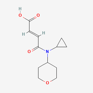 molecular formula C12H17NO4 B1491108 (E)-4-(cyclopropyl(tetrahydro-2H-pyran-4-yl)amino)-4-oxobut-2-enoic acid CAS No. 2098154-59-5
