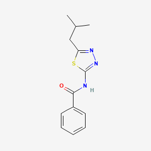 N-(5-Isobutyl-1,3,4-thiadiazol-2-yl)benzamide