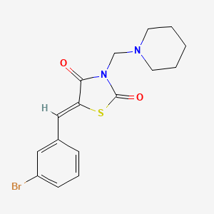 molecular formula C16H17BrN2O2S B14911110 5-(3-Bromobenzylidene)-3-(1-piperidinylmethyl)-1,3-thiazolidine-2,4-dione 