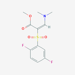 molecular formula C12H13F2NO4S B14911116 methyl (2E)-2-[(2,5-difluorophenyl)sulfonyl]-3-(dimethylamino)prop-2-enoate 